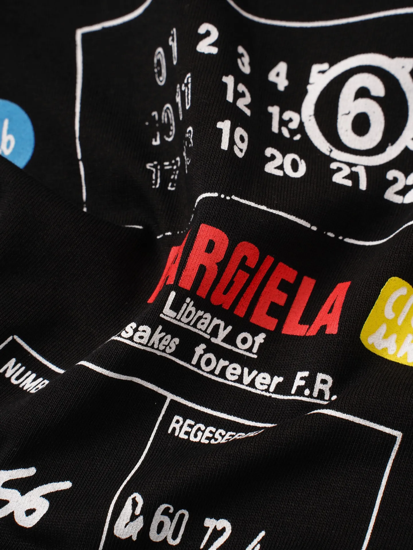 Maison Margiela 26ss T Maison Margiela T ， Retro 。 ， ， 。 ， ， Breathable ， ， ， 。 ：Black，White Size：S—XL